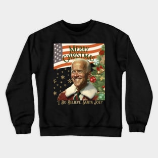 Vintage Christmas Santa Biden Crewneck Sweatshirt